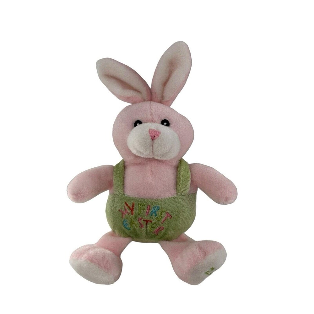 DanDee My First Easter Pink Bunny Plush Toy 2013 11" Polyester For Babies & Kids